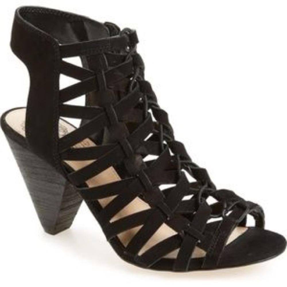 Vince Camuto Elishan Cage Zipper Heels